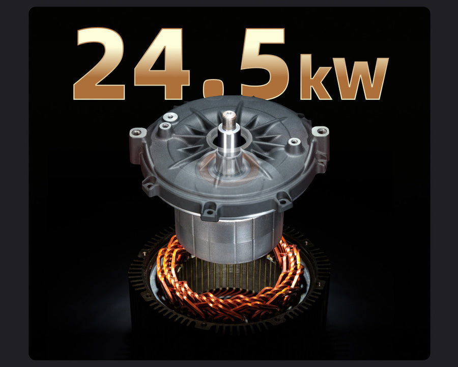 Sur-Ron Ultra Bee HP 2026 — 24.5 kW hairpin motor graphic