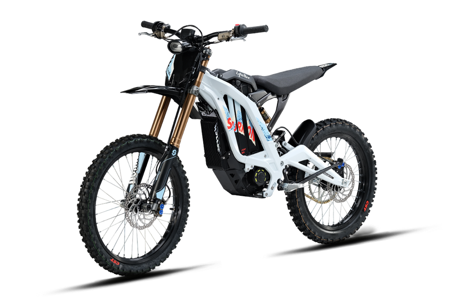 Sur-Ron Light Bee X 2026, White — front three-quarter view