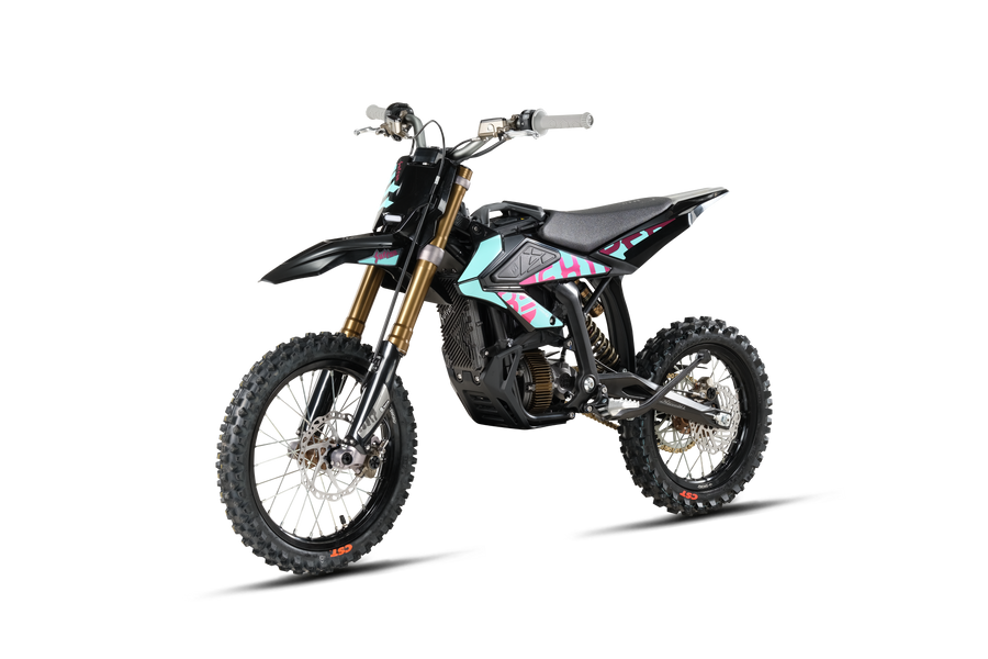 Sur-Ron Hyper Bee 2026, Black — front three-quarter view from above