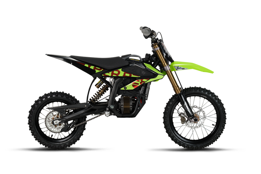 Sur-Ron Hyper Bee 2026 mini electric dirt bike, Green — side profile
