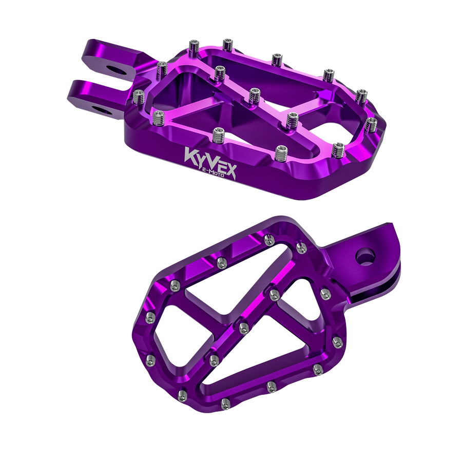 KyVex Billet Wide Foot Pegs – Sur-Ron Light Bee X / Talaria / E-Ride Pro