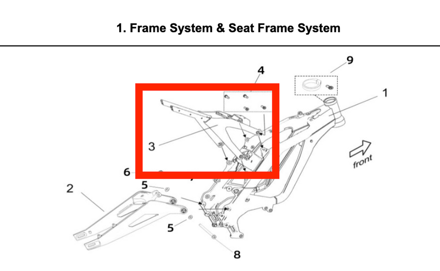 Surron Light Bee - OEM Subframe