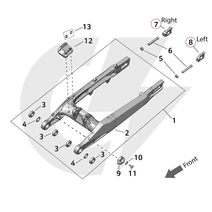 Surron Ultra Bee – Axle Chain Adjuster Block (Left / Right) | OEM