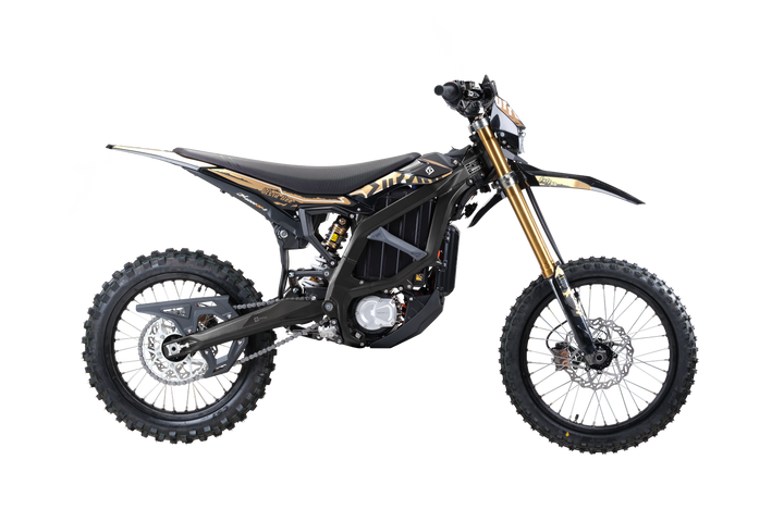Sur-Ron Ultra Bee HP 2026, Carbon Black — side profile, studio