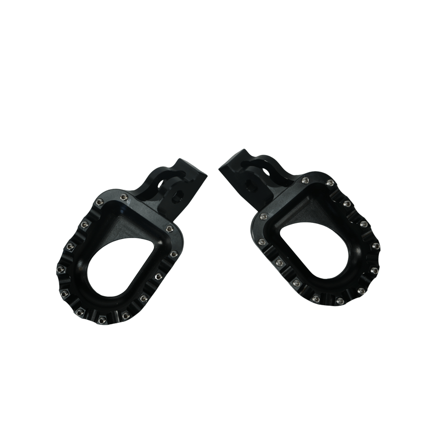Arctic Leopard EX Black Foot Pegs