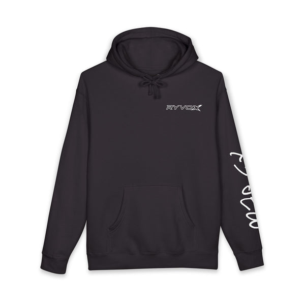 Origin X Black Hoodie — Sleeve Print