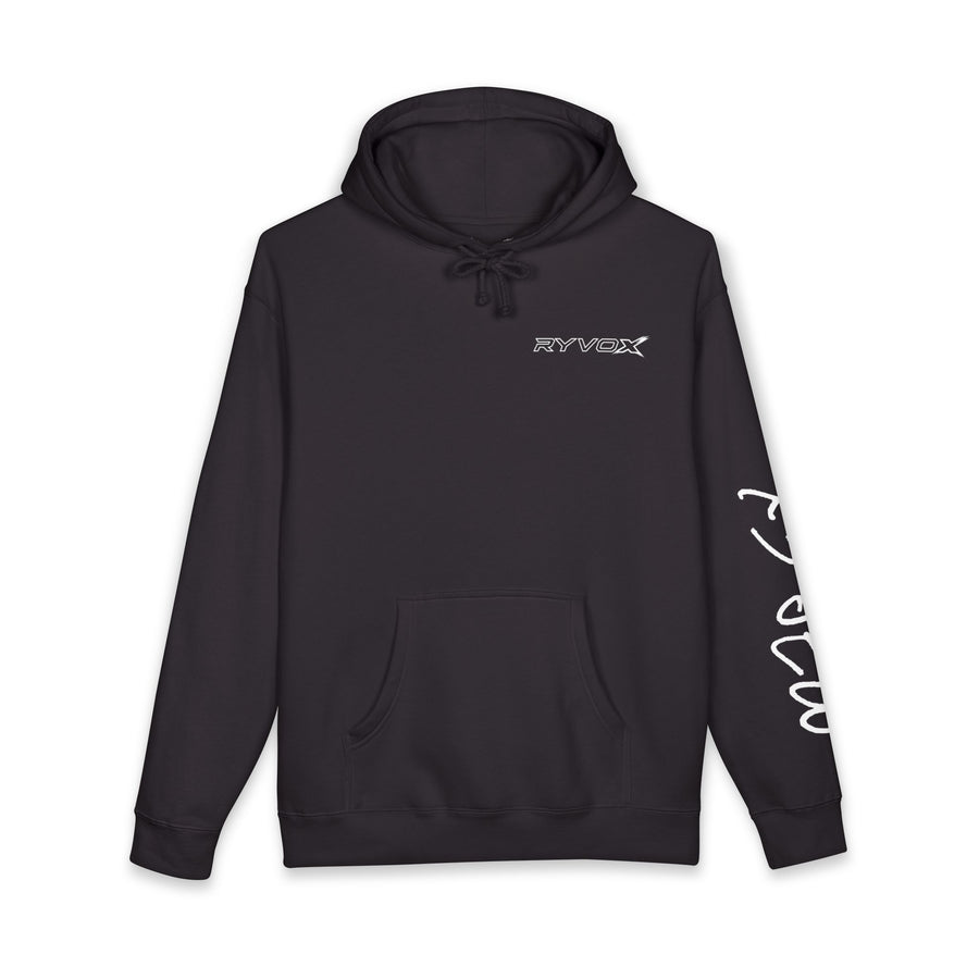 Origin X Black Hoodie — Sleeve Print