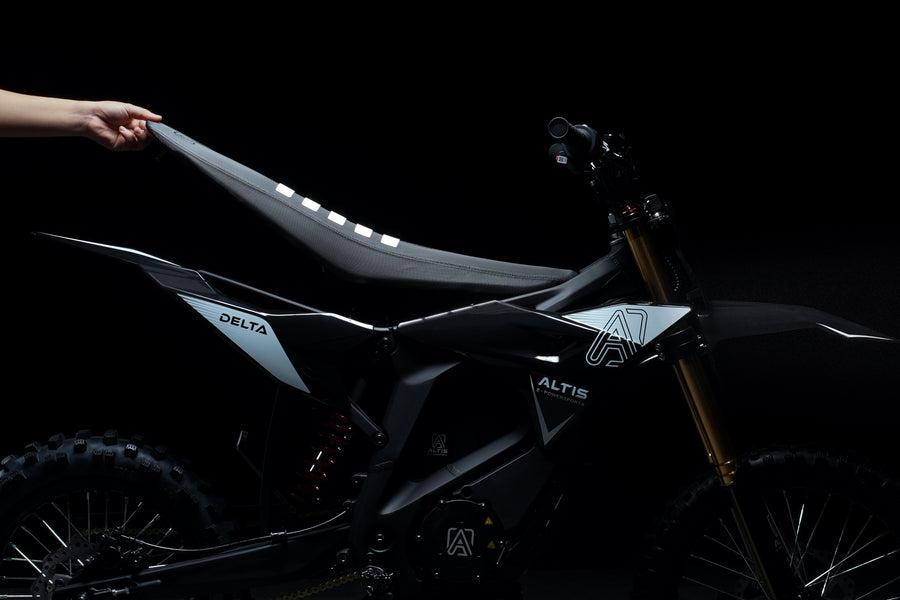 Altis Delta — seat lifted to show the battery bay