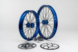 Warp 9 Talaria XXX/MX3/MX4 19/16 Wheel Set - BLUE HUB/BLUE RIM/BLACK SPOKES/BLACK NIPPLES