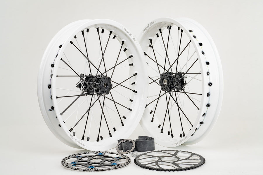 Warp 9 17x2.50 Supermoto Wheel Set - Light Bee / E-Ride Pro / Ventus / 79Bike