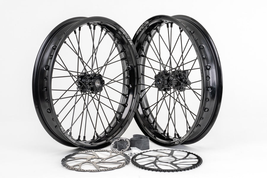 Warp 9 17x2.50 Supermoto Wheel Set - Light Bee / E-Ride Pro / Ventus / 79Bike