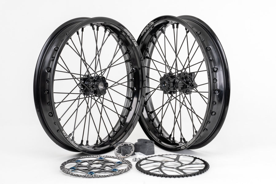 Warp 9 17x2.50 Supermoto Wheel Set - Light Bee / E-Ride Pro / Ventus / 79Bike
