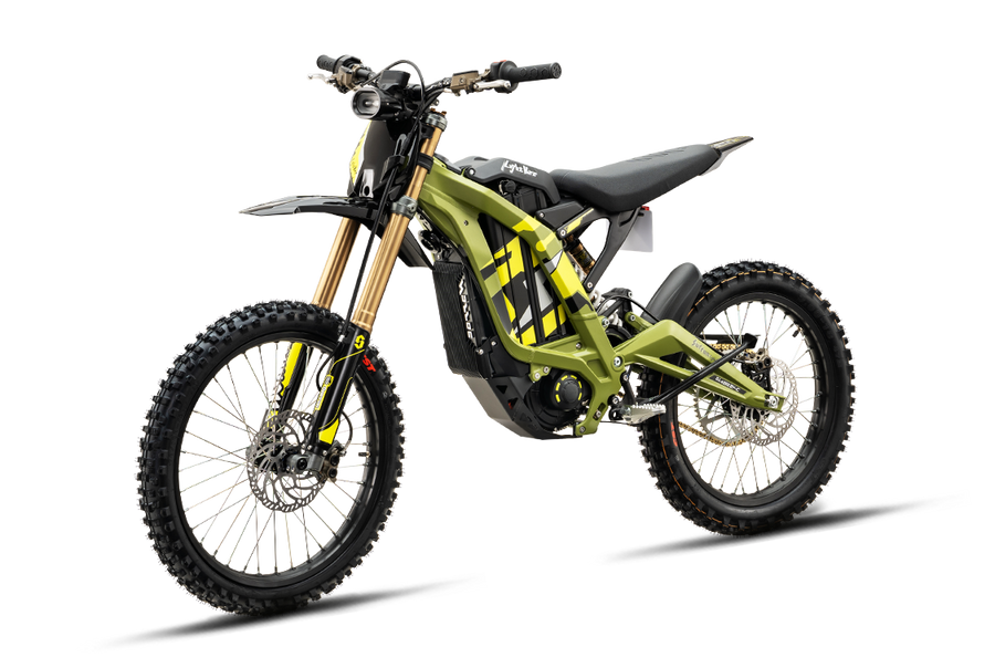 Sur-Ron Light Bee X 2026, Green — front three-quarter view