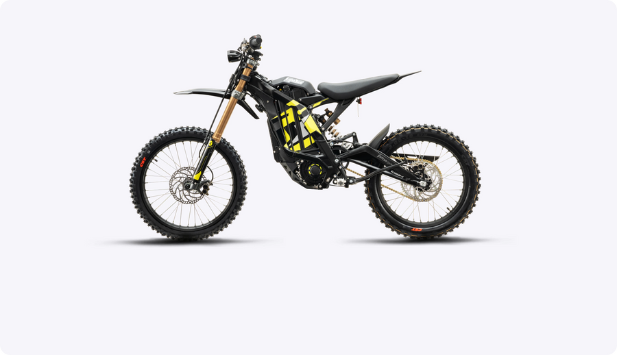 Sur-Ron Light Bee X 2026 electric dirt bike, Black — side profile