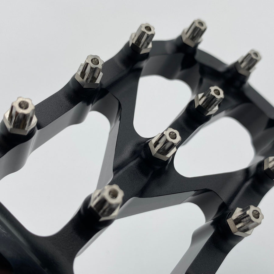 Warp 9 Titanium Elite Foot Peg Screws - Silver Anodized