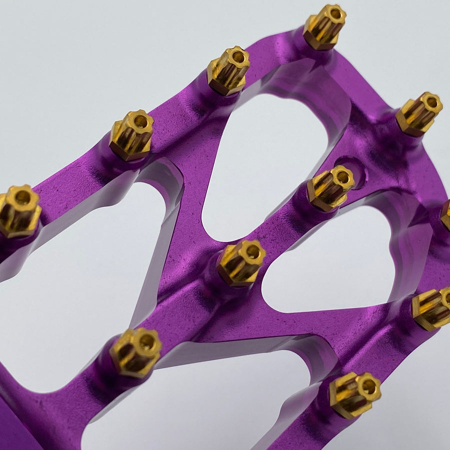 Warp 9 Titanium Elite Foot Peg Screws - Gold Anodized
