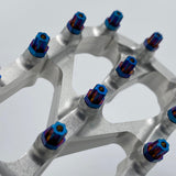 Warp 9 Titanium Elite Foot Peg Screws - Blue Powder Coat