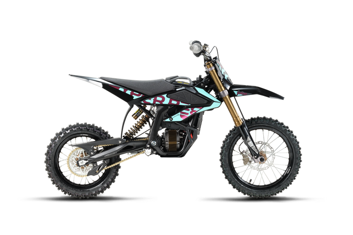 Sur-Ron Hyper Bee 2026 mini electric dirt bike, Black — side profile