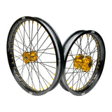 ION 16-19 | black rim / gold hub / black spokes / gold nipples