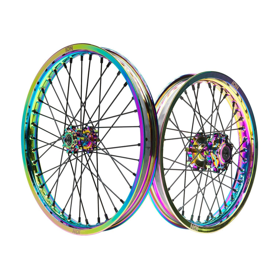 ION 16-19 | oil rim / oil hub / black spokes / black nipples