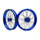 ION 17-Supermoto | blue rim / blue hub / black spokes / black nipples