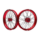 ION 17-Supermoto | red rim / red hub / black spokes / black nipples