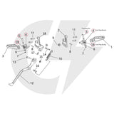 Surron Light Bee - OEM Foot Peg Connection Assembly