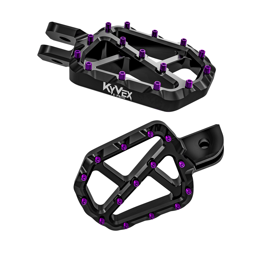 KyVex Billet Wide Foot Pegs – Sur-Ron Light Bee X / Talaria / E-Ride Pro