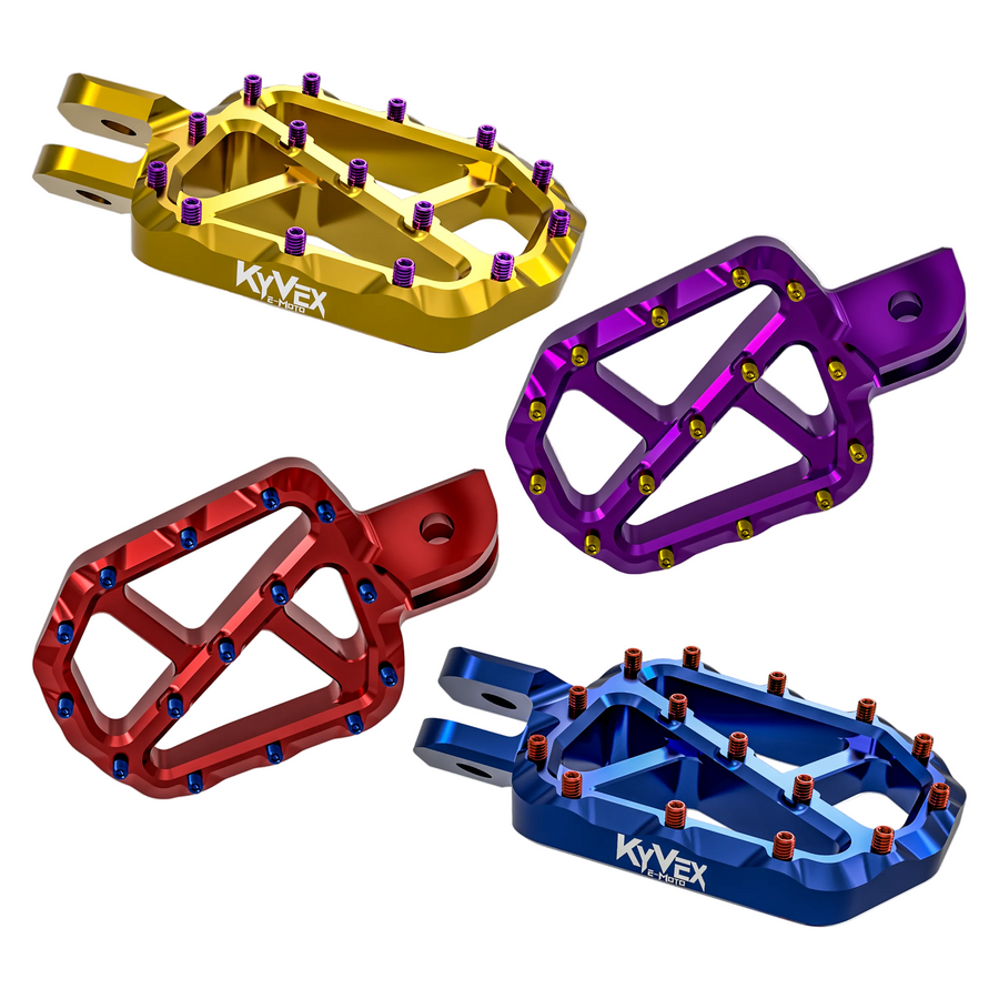 KyVex Billet Wide Foot Pegs – Sur-Ron Light Bee X / Talaria / E-Ride Pro