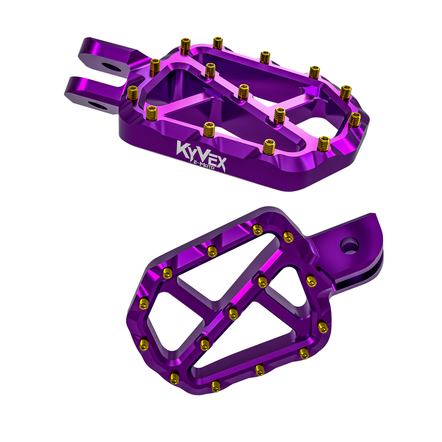 KyVex Billet Wide Foot Pegs – Sur-Ron Light Bee X / Talaria / E-Ride Pro