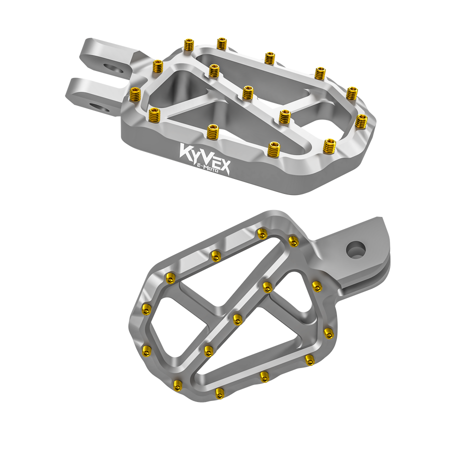 KyVex Billet Wide Foot Pegs – Sur-Ron Light Bee X / Talaria / E-Ride Pro