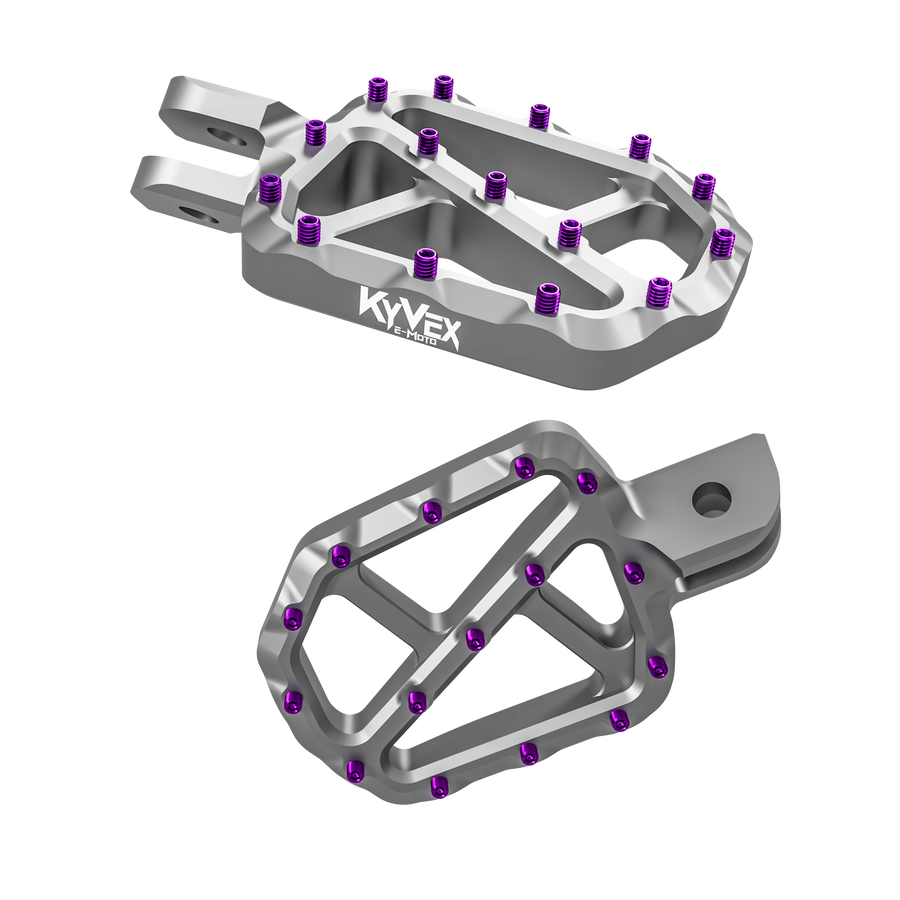 KyVex Billet Wide Foot Pegs – Sur-Ron Light Bee X / Talaria / E-Ride Pro