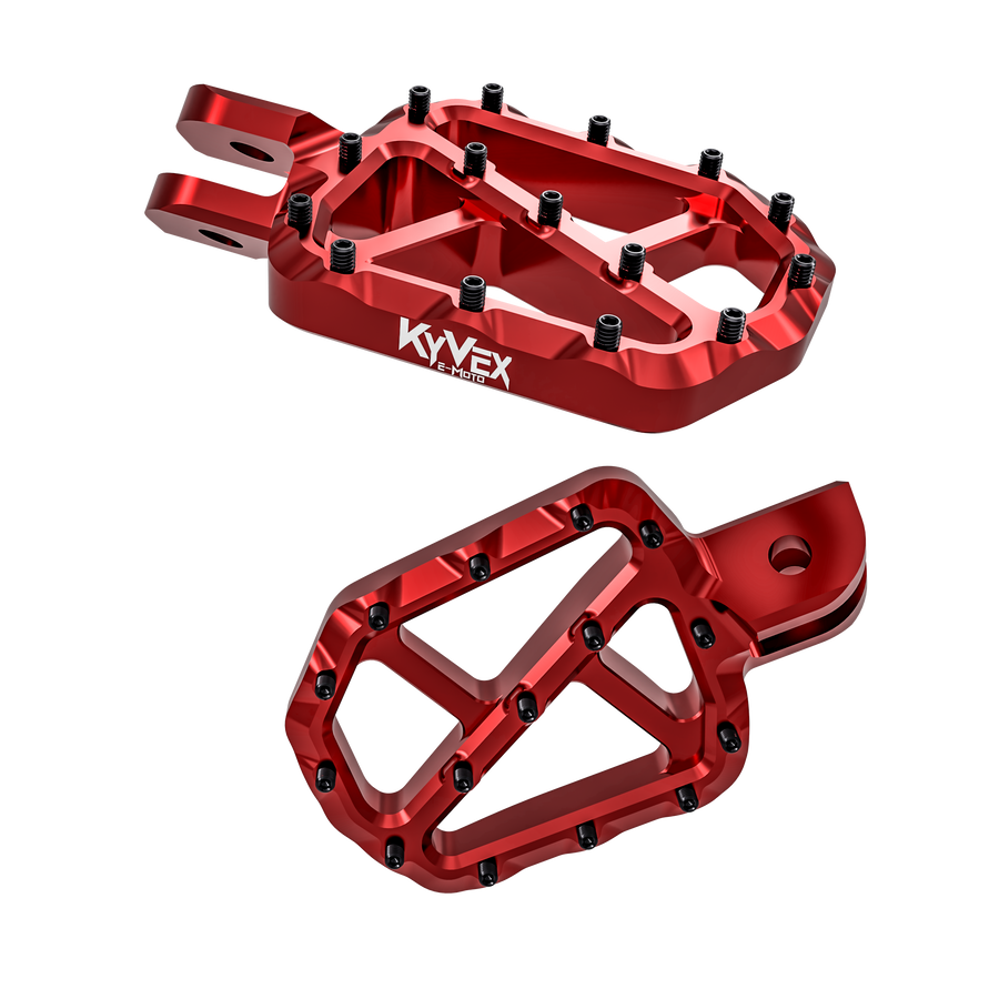 KyVex Billet Wide Foot Pegs – Sur-Ron Light Bee X / Talaria / E-Ride Pro