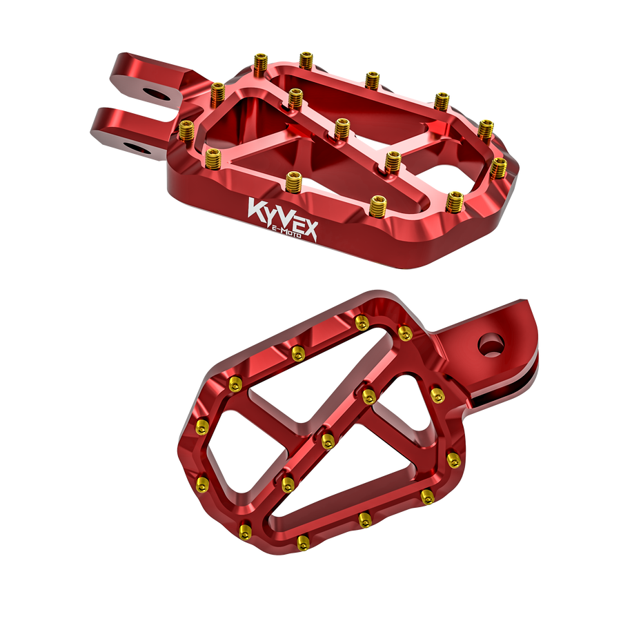 KyVex Billet Wide Foot Pegs – Sur-Ron Light Bee X / Talaria / E-Ride Pro