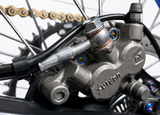 Warp 9 Surron Ultra Bee Titanium Brake Pad Pins installed