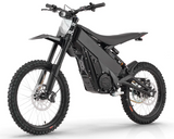 Talaria X3 Pro electric dirt bike, Black — front three-quarter view from the left