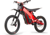 Talaria X3 Pro electric dirt bike, Red — front three-quarter view from the left