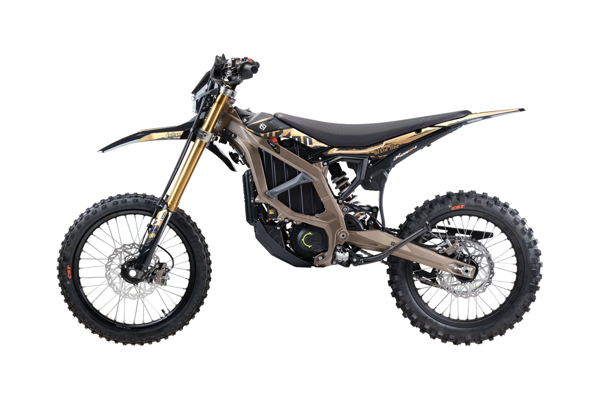 Sur-Ron Ultra Bee HP 2026, Desert Brown — side profile, opposite side