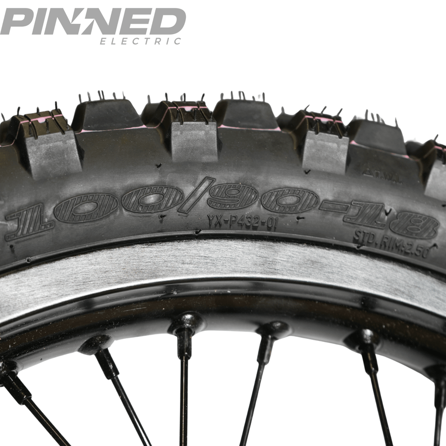 Arctic Leopard XE Pro 18" Rear Wheel and Dirt Tires