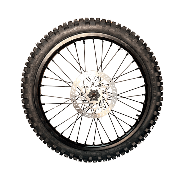 AL XE Pro 19" Front Wheel and Dirt Tires (Arctic Leopard XE Pro OEM)