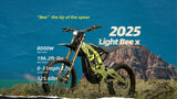 Sur-Ron Light Bee X 2025 — official spec graphic
