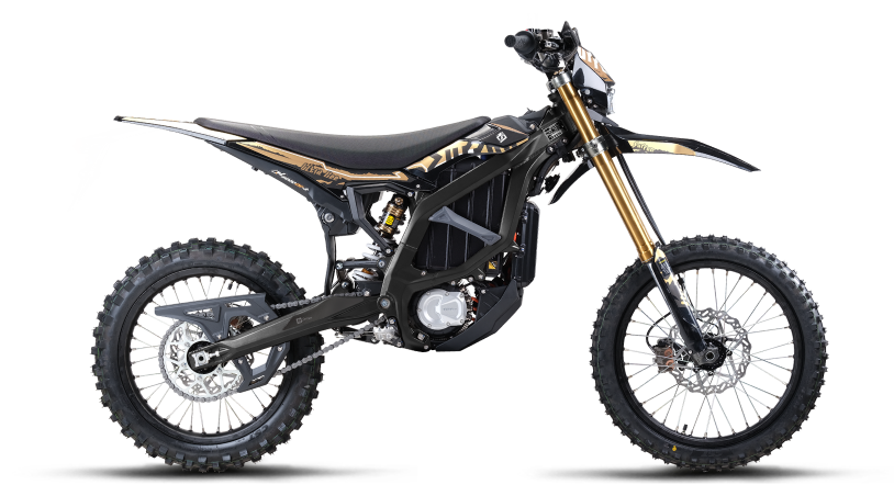 Sur-Ron Ultra Bee HP 2026 electric dirt bike, Carbon Black — side profile