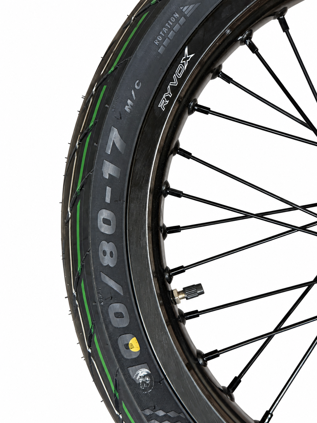 Light Bee 2 front tire 100/80-17 marking