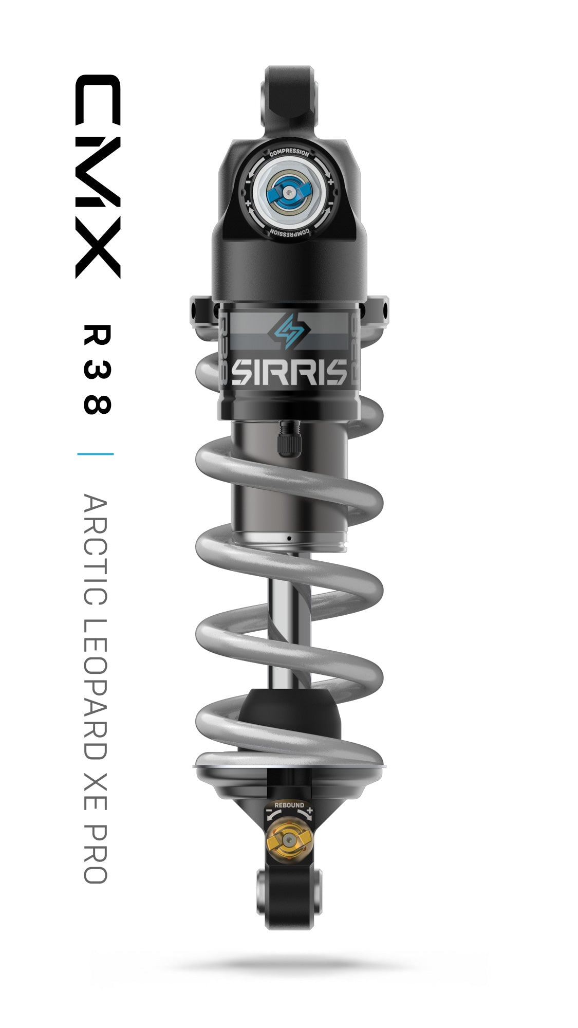 Sirris R38 rear shock for Arctic Leopard XE Pro