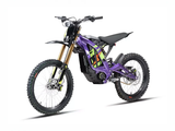 Sur-Ron Light Bee X 2025 electric dirt bike, Purple — front three-quarter view